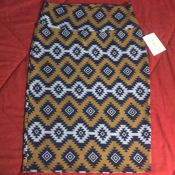 LuLaRoe Dresses & Skirts - LulaRoe Cassie pencil skirt Aztec print sz M
